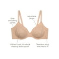 thumbnail image 5 of Warners Blissful Benefits Women's Side and Underarm Smoothing Lace Unlined Bra, 5 of 6