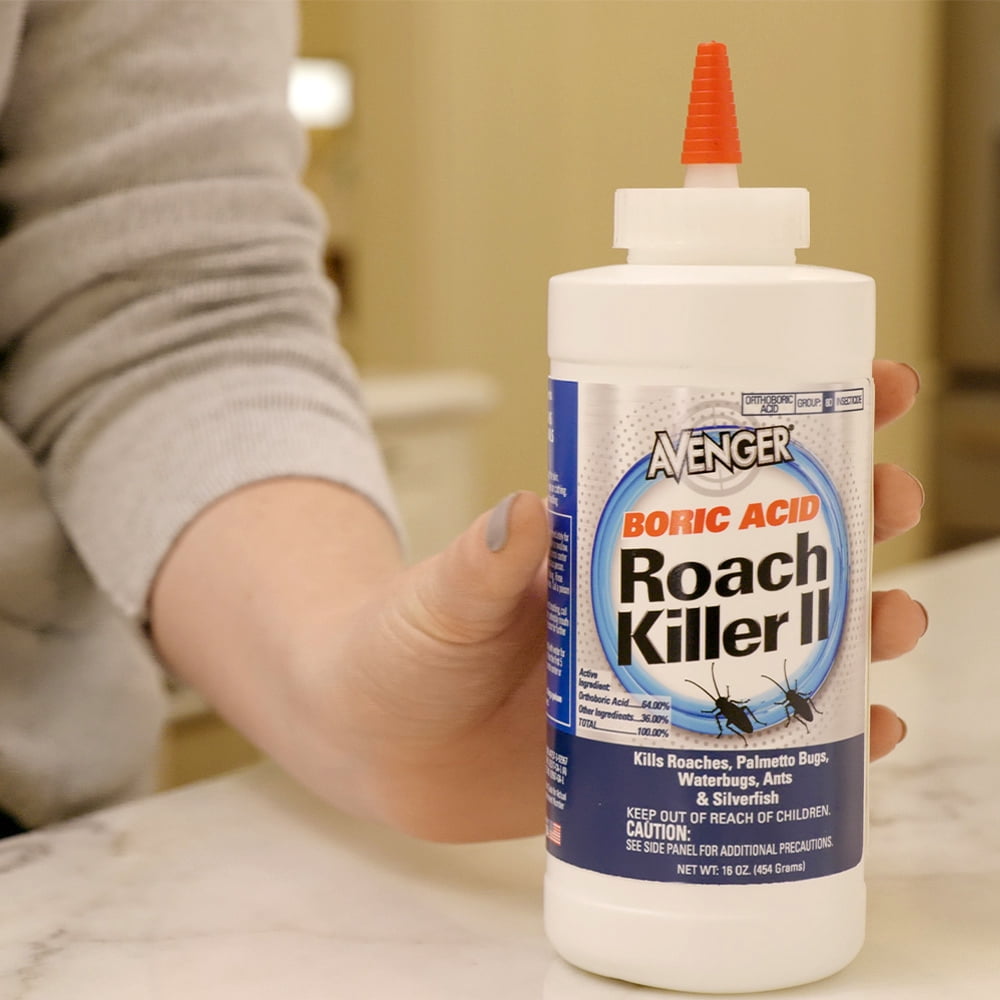 Avenger Boric Acid Roach Powder Killer II, 16 oz