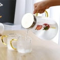 thumbnail image 4 of yuksok Large Capacity Glass Tea Pot with Tea Strainer Kettle for All Stovetop with 2pcs with 2pcs Cup, 4 of 9