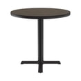 thumbnail image 2 of Correll BXT30R Table Height High Pressure Cafe and Breakroom Table, WALNUT, 2 of 5