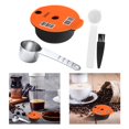 thumbnail image 4 of Cápsulas de café expreso de acero inoxidable con juego de s de cepillo Cápsulas de café recargables para de café TAS1003 / 01 TAS1403 / Naranja 180ML Sunnimix Vaina de cápsulas reutilizables, 4 of 8