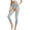 Blue#2, variant on Drovellove Women's Plus Size High Waisted Yoga Capris with Pockets - Slim Fit Casual Cropped Pants for Workout, Running