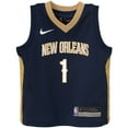 thumbnail image 2 of Toddler Nike Zion Williamson Navy New Orleans Pelicans Replica Jersey - Icon Edition, 2 of 3