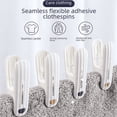 thumbnail image 1 of Percha de secado con clip sin costuras, resistente al viento, fija, para calcetines, sábanas, de plástico, para uso doméstico, 1 of 5