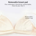 thumbnail image 5 of IROINNID Women's Bras Triangle Bralette Solid Lace No Steel Ring Thin Cup Girl Comfortable Underwear, 5 of 6