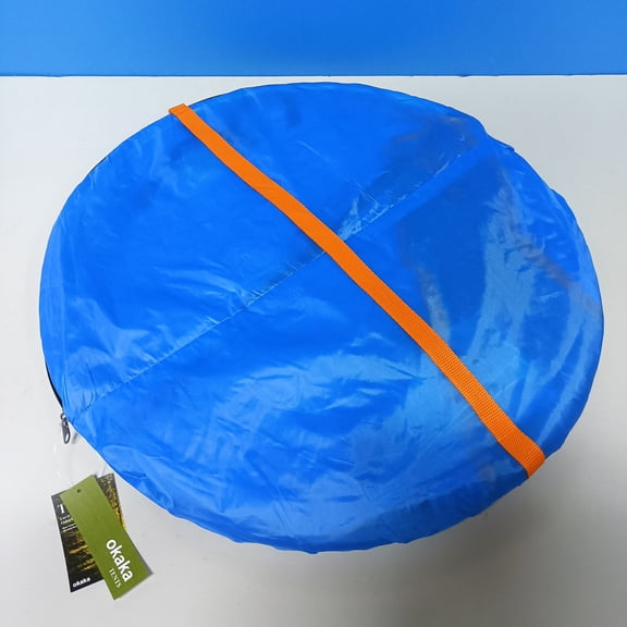 OKAKA Instant Pop‑Up Camping Tent, Portable Automatic Setup Tent with Carry Bag & Stakes for Outdoor Camping, Blue