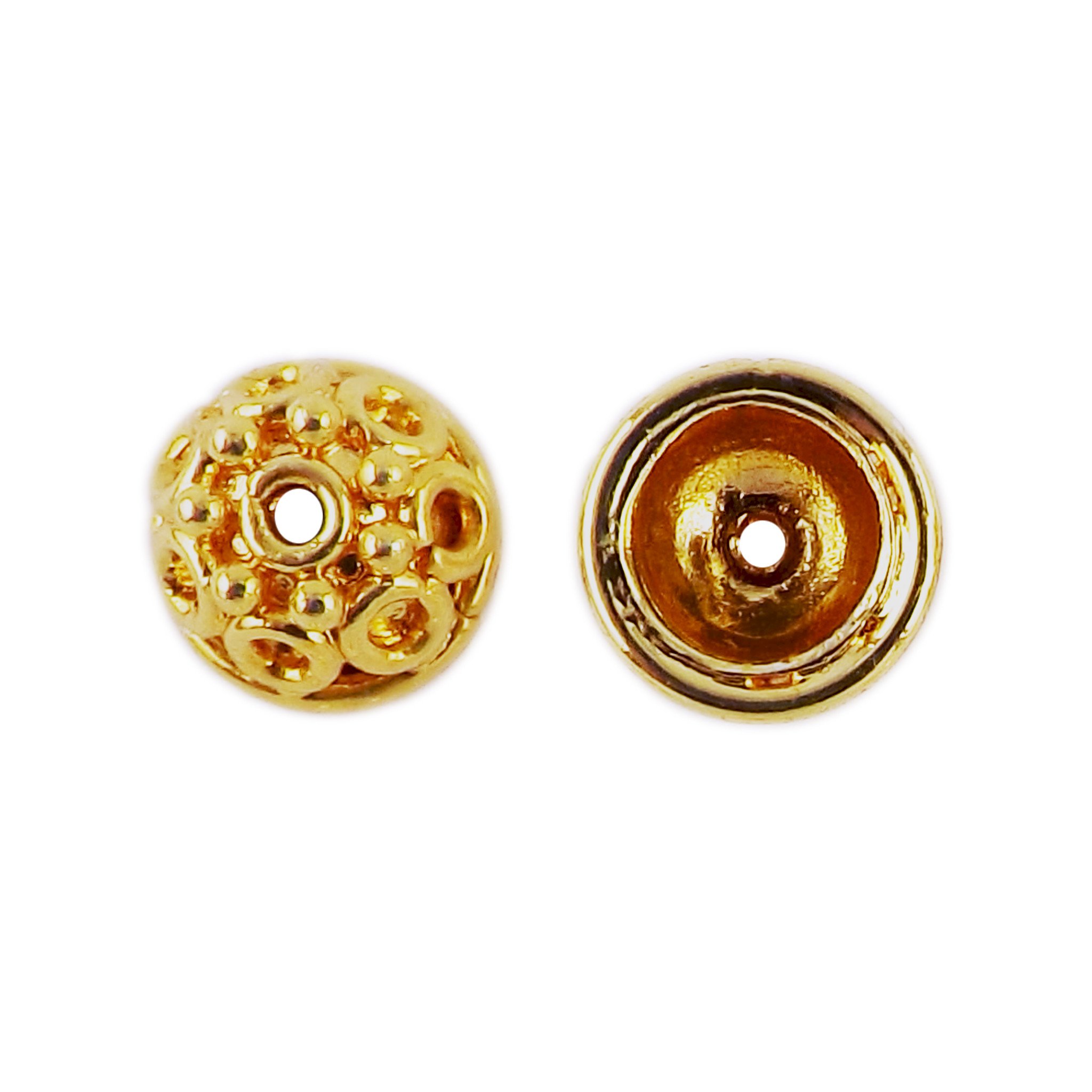 CG-199 18K Gold Overlay Bead Cap