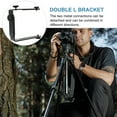 thumbnail image 3 of FRCOLOR l bracket camera Metal L Bracket 1/4 Inch Screw Flash Light Holder Bracket,6.3"X4.72"X1.34", 3 of 4