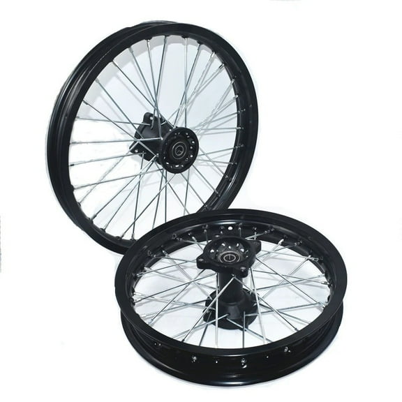 Applies to 1.60-17 inch Front 1.85-14 inch Rear Rims Alloy Wheel Rims Black Hub For KLX CRF   Kayo BSE Dirt Pit Bike Motorcycle