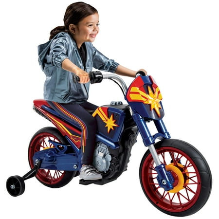 Marvel Captain Marvel 6V Battery-Powered Motorcycle Ride-On Toy by