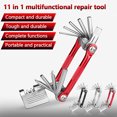 thumbnail image 1 of Special Discount,10 In 1 Bike Tools Sets Bike Cycling Multi Repair Tool Kit Pin Key,PENDANE,Red, 1 of 9