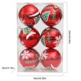 thumbnail image 2 of Christmas Ornaments Tree Decorations, 12PCS Shatterproof Plastic Christmas Ball Ornaments Set, 3.1 Inch Decorative Hanging Ornament Bulk for Xmas Holiday Wedding Party Decor, 2 of 9