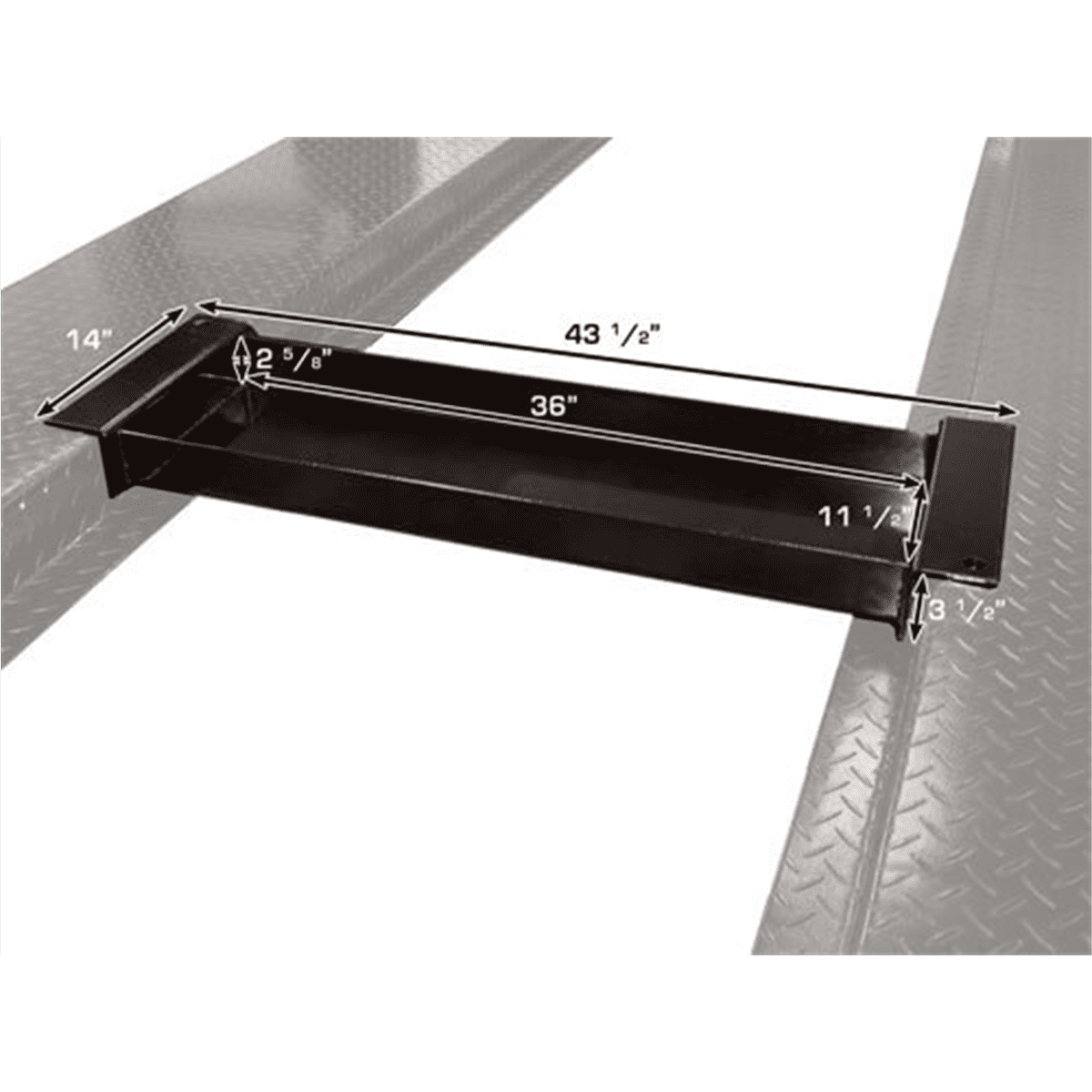 Atlas Automotive Equipment JACK TRAY PP8 PP8H PP8HL Steel Jack Tray Heavy Duty Design Fits Open Runway Lift Space For Jack Stand Tool And Floor Jack Storage