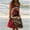 Red, variant on Babysbule Dresses for Women Womens Fashion Holiday Summer Print Round Neck Sleeveless Party Beach Dress