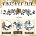 thumbnail image 2 of Metal Flower Wall Decor Vintage Spring Metal Flower Wrought Iron Scroll Sculpture 15.7''x3.7'' Farmhouse Leaf Wall Decor with Nails for Summer Bedroom Kitchen Indoor Outdoor, 2 of 6