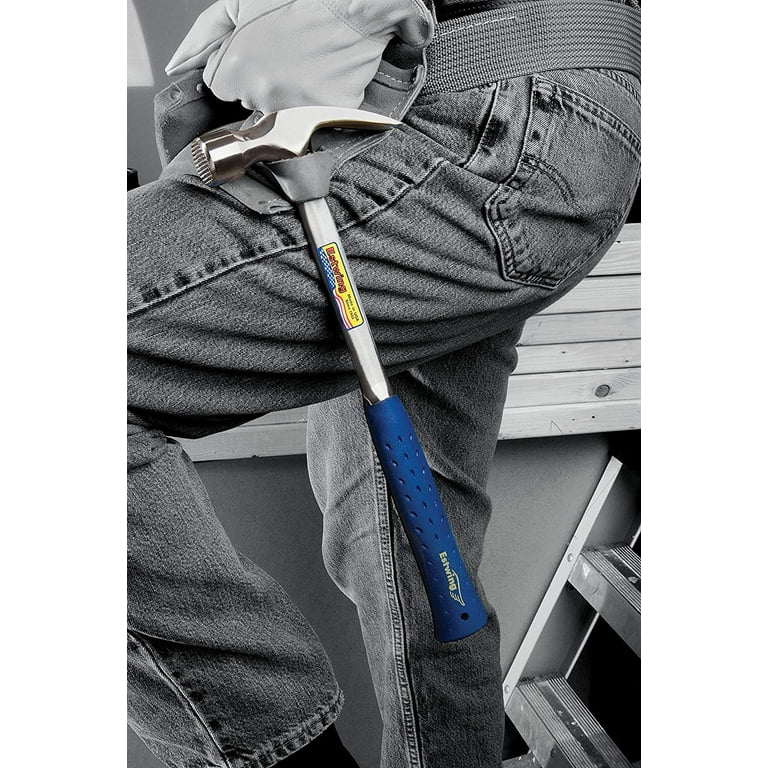 Estwing Framing Hammer - 22 oz Long Handle Straight Rip Claw with Milled  Face & Shock Reduction Grip - E3-22SM 