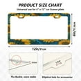 thumbnail image 3 of 2-Pack Aluminum License Plate Frame with 2 Holes for GM License Plate Cover with Free Screws Seamless Pattern Of Sunflowers, 3 of 8