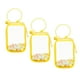 thumbnail image 1 of Bolsa de exhibición de figura transparente Vitrina de mini figura, bolsa de muñeca pequeña, bolsa de muñeca pequeña de PVC con cierre de cremallera Cuadrado Amarillo, 1 of 10