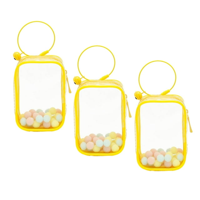 Bolsa de exhibición de figuras CUTICAT transparente organizador colgante Cuadrado amarillo