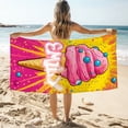 thumbnail image 2 of Personalized Custom Beach Towel - Microfiber Pool Swim Travel Large Soft Customized Name Towel (30"x60"), 2 of 9
