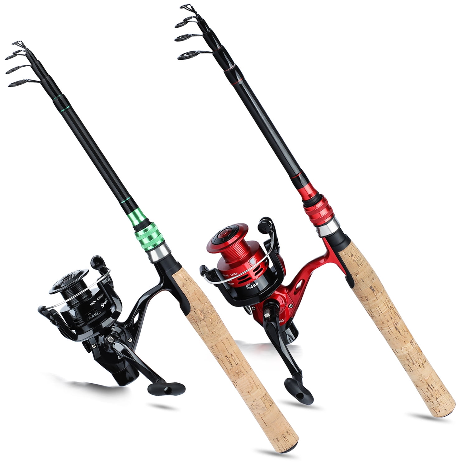 Sougayilang Spinning Fishing Rod Combo Telescopic Pole with 4BB