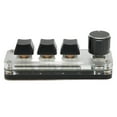 thumbnail image 2 of USB Mechanical Keyboard RGB Backlight 3 Key Small Keypad 3 Key Saving Space With Knob For Gaming, 2 of 8