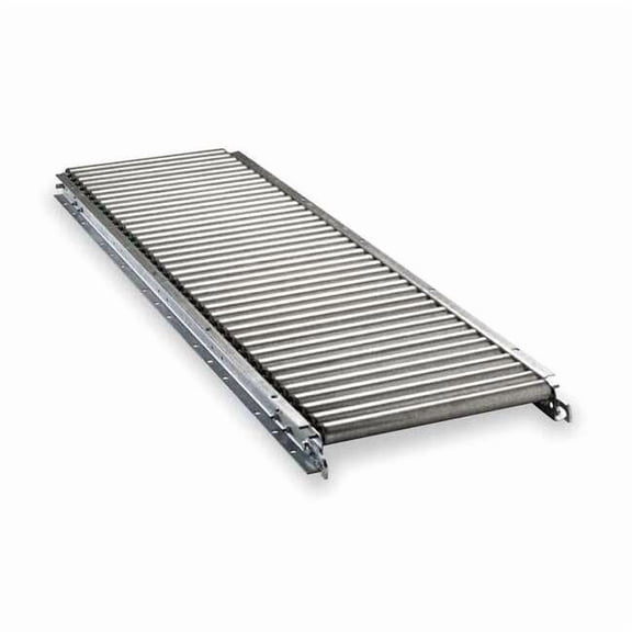 Ashland Conveyor Roller Conveyor,10 ft. L, 10BF 11F10EG15B10