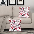thumbnail image 3 of Spring Floral Pillow Covers 20x20 Inch Japanese Cherry Blossom Throw Pillow Covers Vintage Pink Flower Decorative Outdoor Pillowcase Cotton Linen Cushion Covers for Couch Sofa Bedroom Home (Pack of 2), 3 of 6