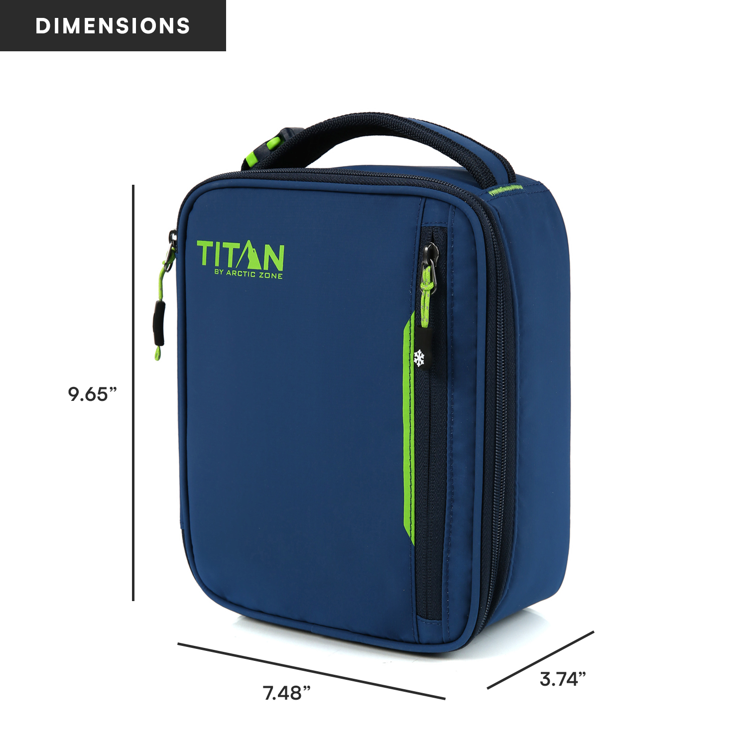 Titan by Arctic Zone Fridge Cold Insulated Lunch Box with Reusable Ice Walls - Nightfall