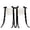 Black, variant on Gytml Lace Wedding Chair Back Decor 2Pcs Tulle Chair Sash With Red Satin Bow Wedding Chair Ornament Chair Back Accessory For Outdoor Wedding & Garden Party(Pink-12.99X17.72Inch)