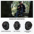 thumbnail image 3 of Garmin Instinct 3 Tactical Edition, 50mm, AMOLED Display, Rugged Outdoor GPS Smartwatch, 3 of 7