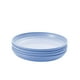 thumbnail image 1 of Greeniant Paquete de 4 platos de plástico para comida, para cena, Bar de Hotel, vajilla de cocina, vajilla para interiores y exteriores, Kits de desorden para acampar Azul Greeniant OD027972-02, 1 of 6