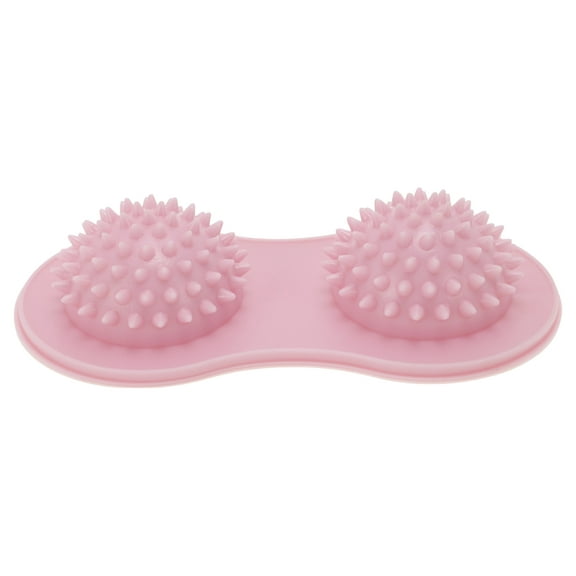 Unique Bargains 1 Pc Double Sphere Foot Massager for Home Pink