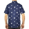 thumbnail image 3 of Men’s Short Sleeve Button Down Shirt – Bear Print – Casual Novelty Top, 3 of 7