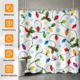 thumbnail image 2 of Tchckioa Shower Curtain,Waterproof Hooks Bath Curtain for Bathroom Decor,Christmas Candy Snowflake,60x72, 2 of 6