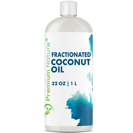 Fractionated Coconut Oil 32 oz Cold Pressed Pure MCT Oil for Essential Oils Mixing Dry Skin Moisturizer Natural Carrier Baby Oil for Face Hair &