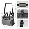 thumbnail image 4 of Insulation Bag Cloth Picnic Bag Outdoor Ice Pack Thickened Car Insulation Bag,Gray, 4 of 8