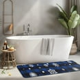 thumbnail image 2 of Blue Christmas Snowflake Pattern Kitchen Rug Mat,Kitchen Runner Rugs Non Skid Washable,Decorative Kitchen Floor Mats for Kitchen,Sink,Laundry,17"x47.2", 2 of 7