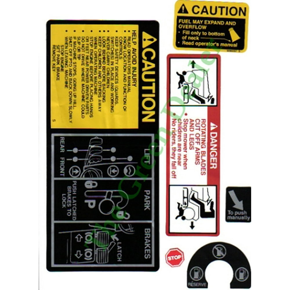 John Deere 316 Tractor Decal Kit