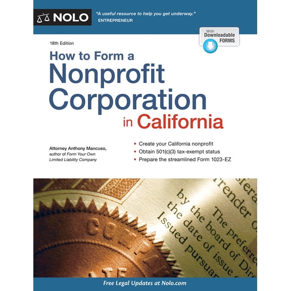 Pre-Owned How to Form a Nonprofit Corporation in California (Paperback) 1413326218 9781413326215