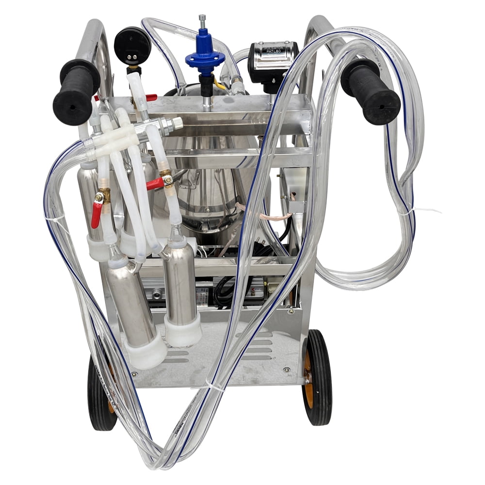 25L Milking Machine Cow-Sheep Mixed Oil-Free Vacuum Pump with Brush Set of Three 110V