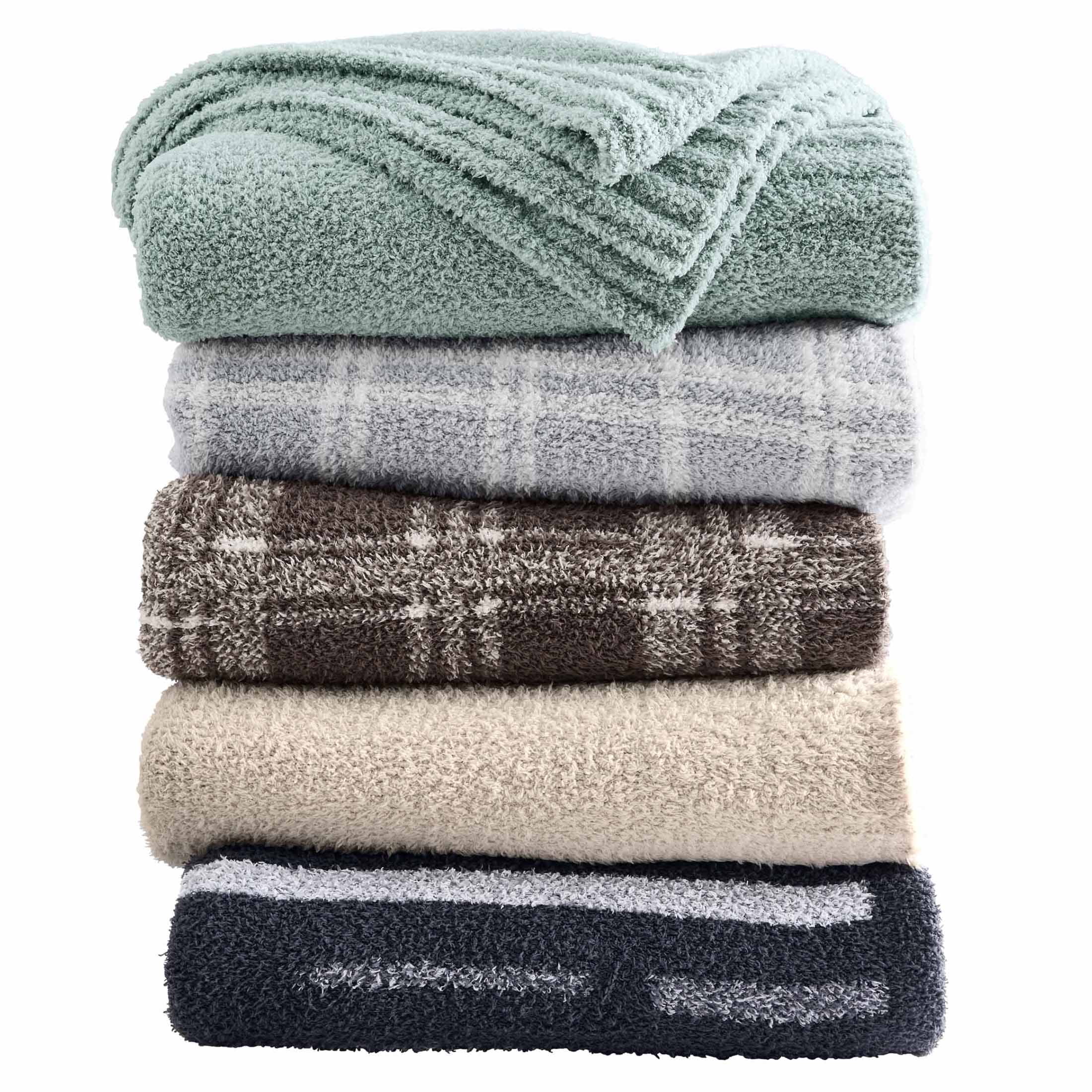Better Homes & Gardens Soft Cozy Knit Oversize Couch Throw Blanket, Plaid