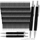 thumbnail image 1 of 100 Pieces Retractable Ballpoint Pens Black Ink Click Pens Bulk 0.7mm Medium Point No Bleed Pen Set, 1 of 5