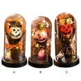 thumbnail image 2 of Bewildely Adorno de escritorio con elementos de Halloween, alegría festiva, regalo de Halloween, cristal luminoso exquisito Kits de decoración para fiestas Rojo, 2 of 6