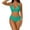 ZA-Green, variant on High Waist Bikini Swimsuit Junior Bathing Suits Womens 2 Piece Sets Brown, Sizes S-XL