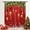 Red Gold Balls, variant on Green Christmas Curtains for Bedroom 42Wx63H Inch Rod Pocket Merry Christmas Ball Snowflake Kid Gingerbread Candy Cane Winter Holiday Boy Girl 2 Panels Window Treatment Set for Living Room