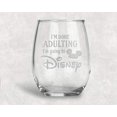 thumbnail image 2 of Vaso de vino sin tallo grabado | Inspirado en Disney | Mickey Mouse | Fan de Minnie Mouse | Divertido Cumpleaños |, 2 of 3