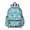 White Blue Butterfly Pattern, variant on Butterfly and Floral Purple Pattern Cute School Backpack with Padded Back and Adjustable Shoulder Straps 13.4"x11"x4.7"