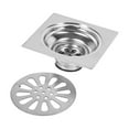 Shower Floor Drain Thick Stainless Steel Square Waste Gate Shower