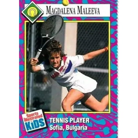 Magdalena Maleeva 1993 Sports Illustrated for Kids tennis Rookie Card